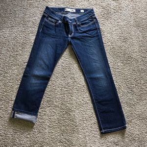 BKE dark denim capris